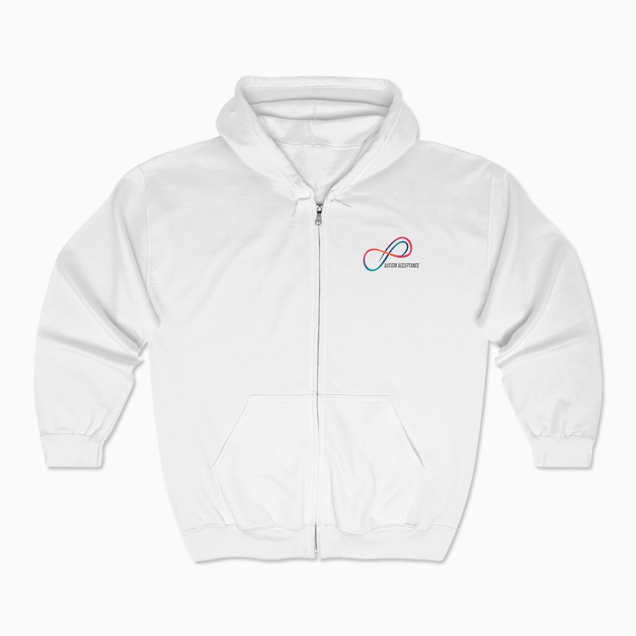 Autism Awareness 2025 - Loop of Acceptance Zip Up Hoodie