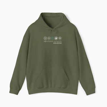 Autism Hoodie - Different Petals Same Garden Flower Sketches Hoodie - Daily Bloom