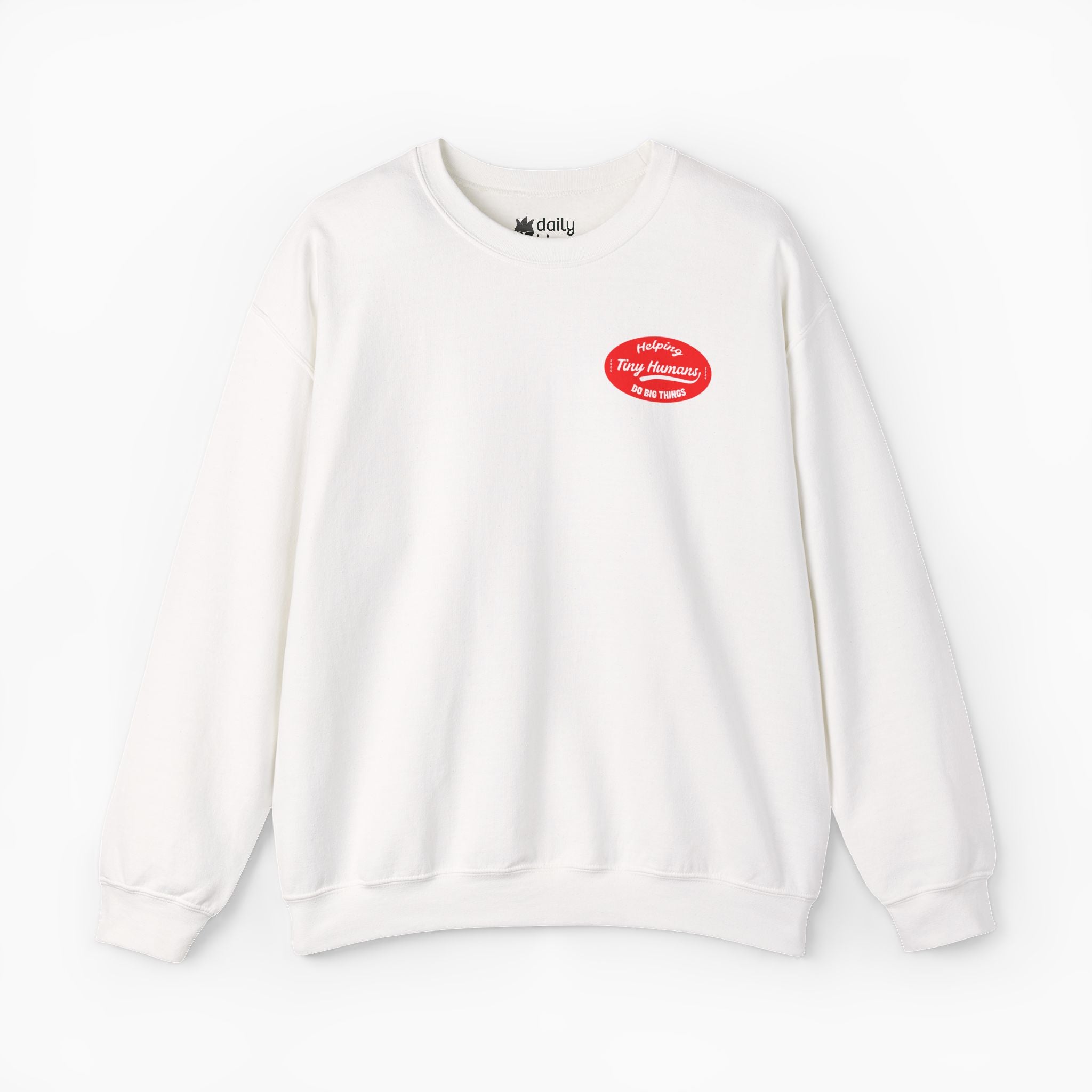 Autism Sweatshirt - Helping Tiny Humans Do Big Things Retro Sweatshirt Tag Free - Daily Bloom