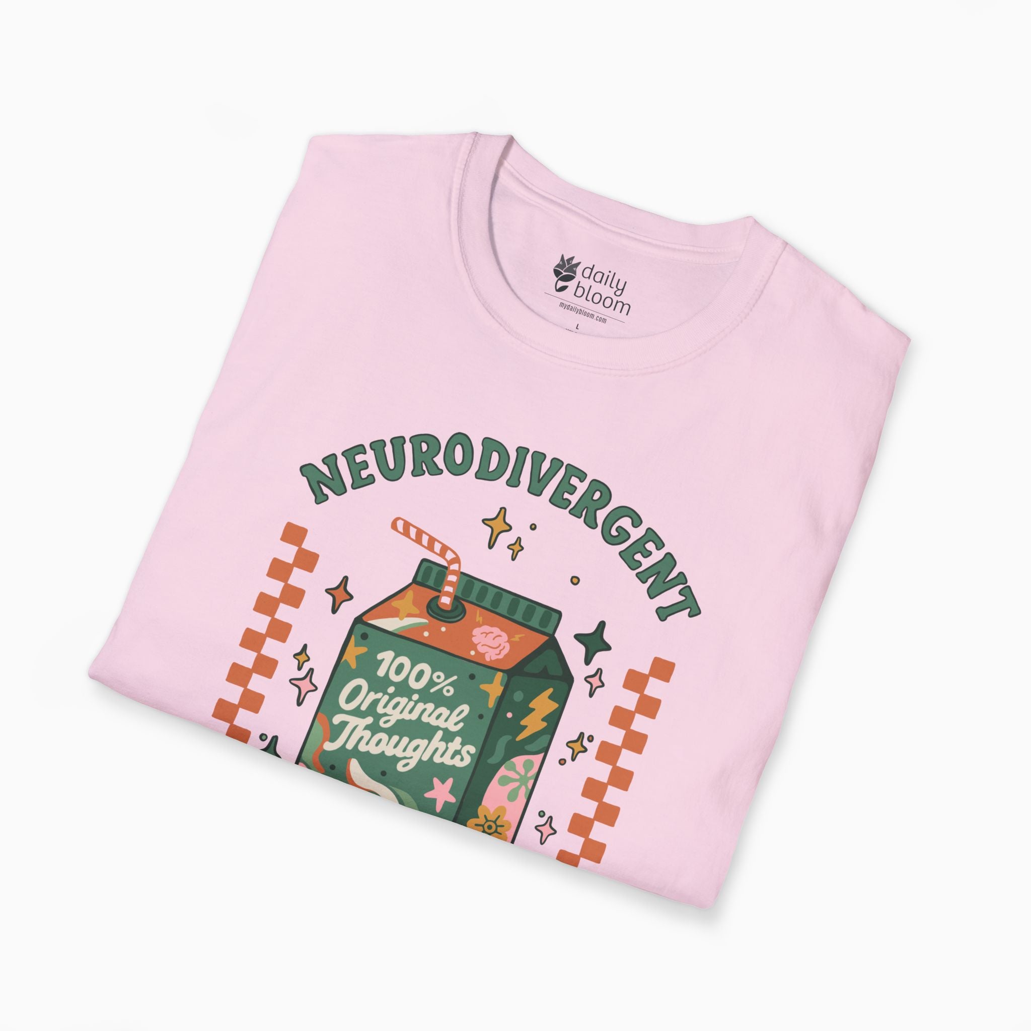 Autism T-Shirt - 100% Original Thoughts Tag Free Tee - Daily Bloom