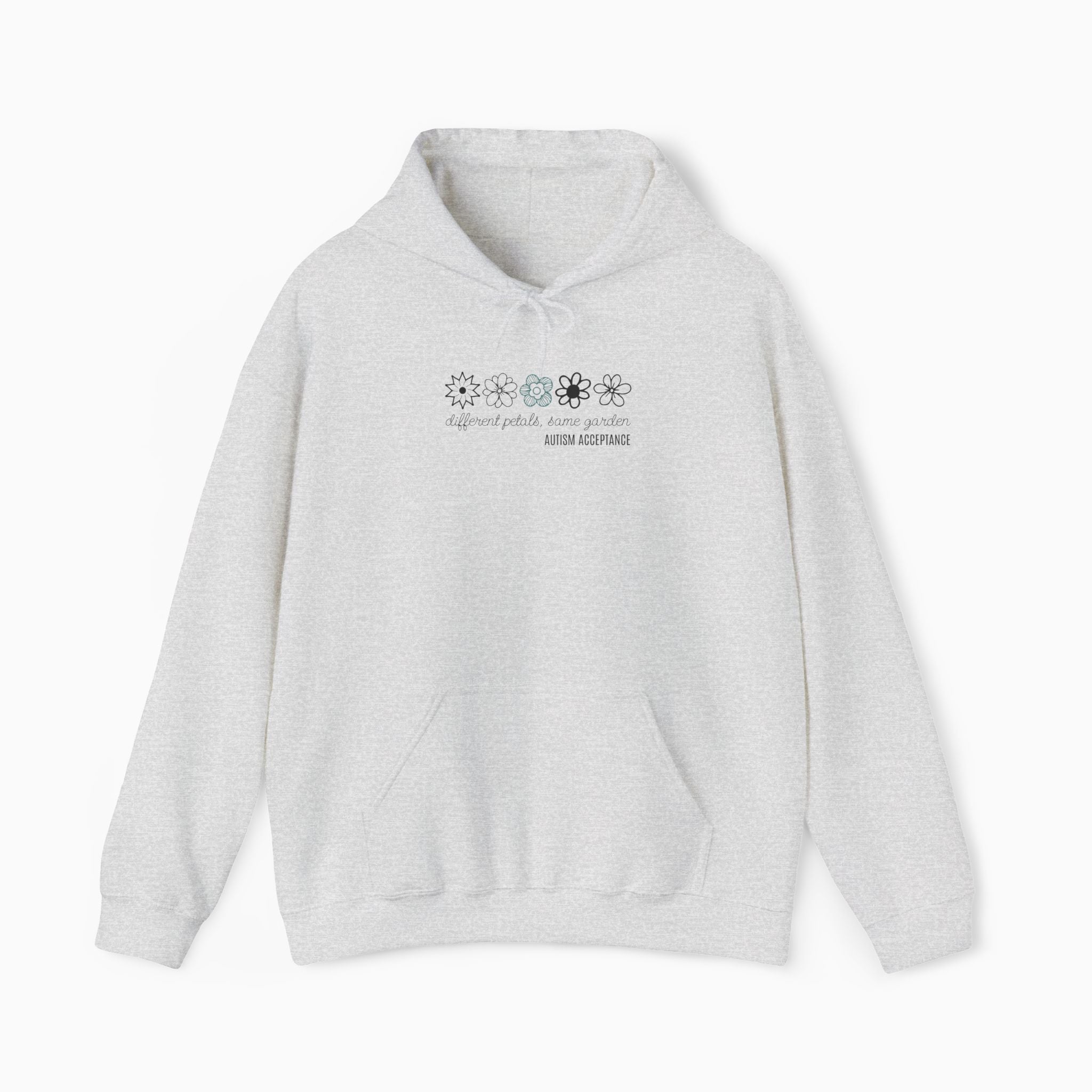 Different Petals Same Garden Flower Sketches Hoodie