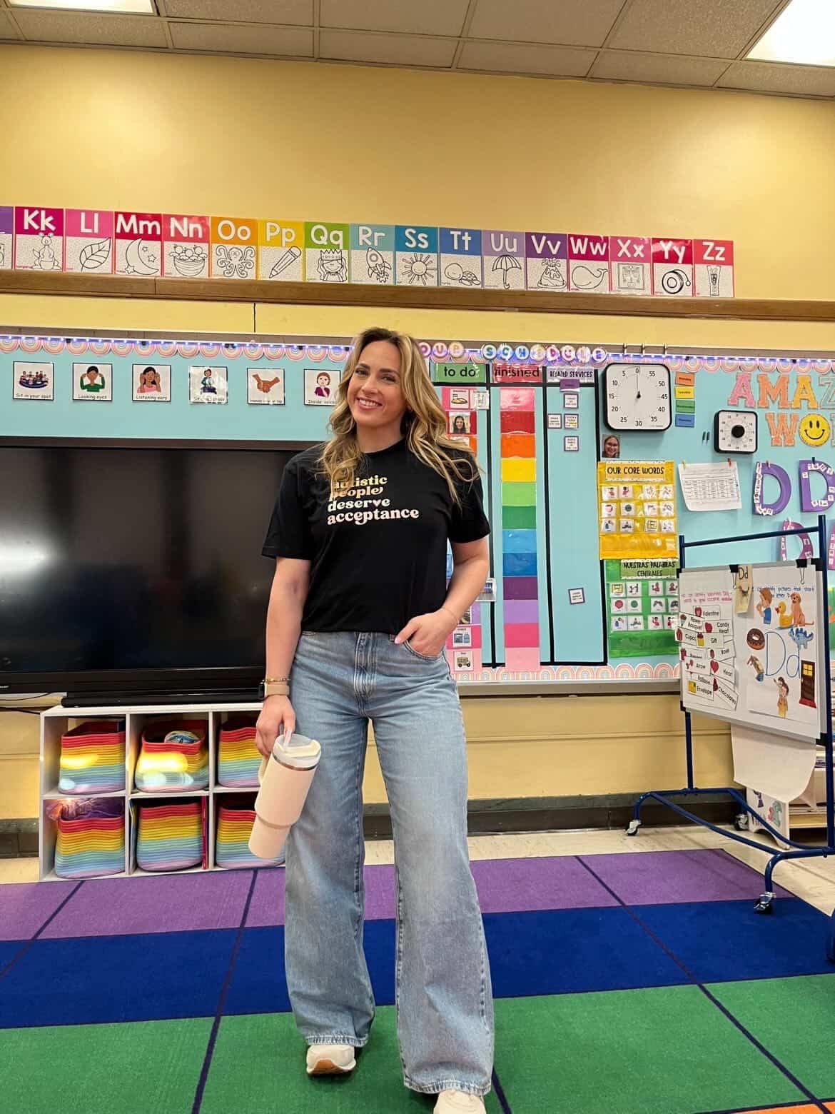 Autism T-Shirt - Autistic People Deserve Acceptance Tag Free T-Shirt - Daily Bloom