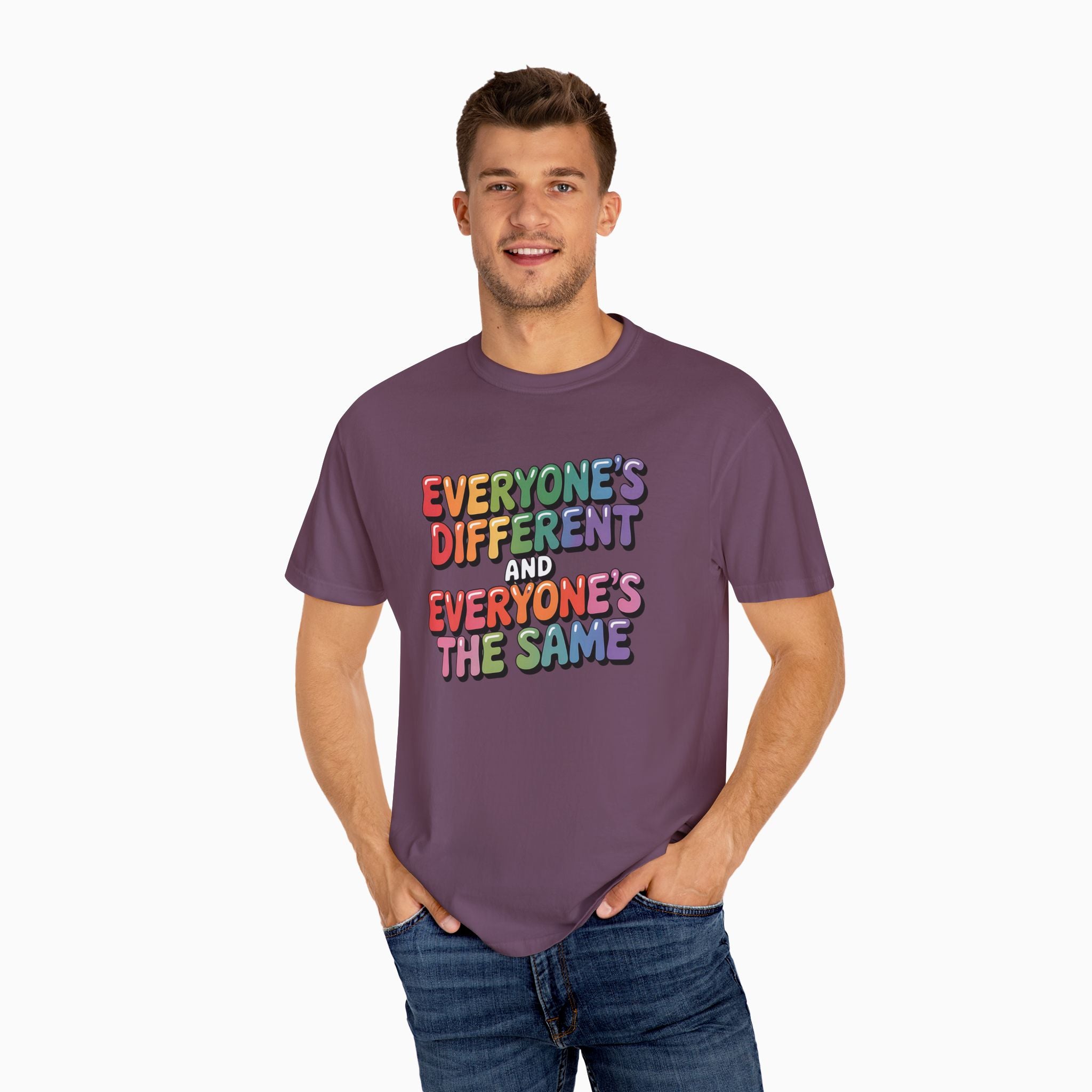 Everyone's Different and Everyone's the Same Comfort Colors Tee