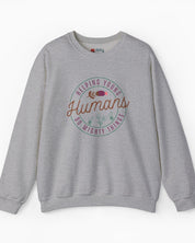 Helping Young Humans Do Mighty Things Sweatshirt-Sport Grey-Neurodiversity, ADHD & Autism Awareness & Acceptance Sweatshirt by Daily Bloom