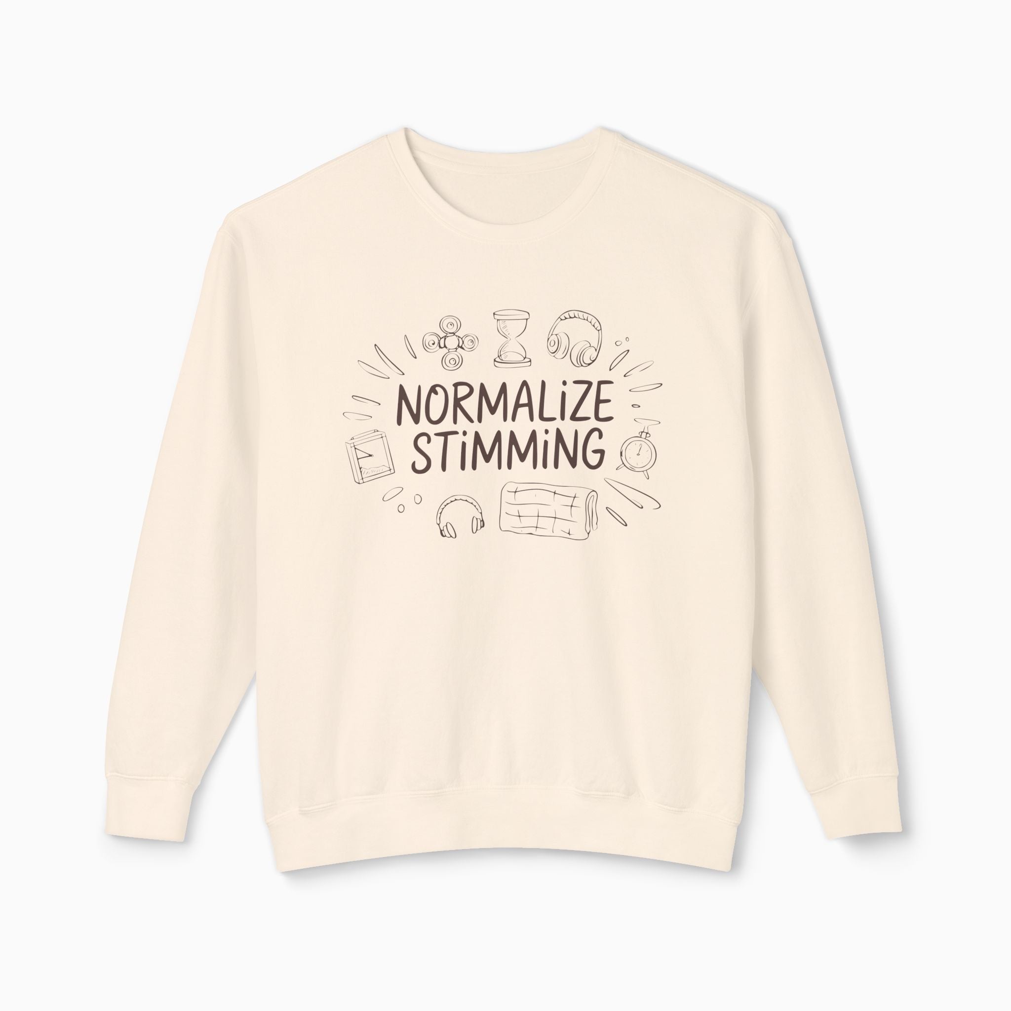 Normalize Stimming Comfort Colors Lightweight Sweatshirt