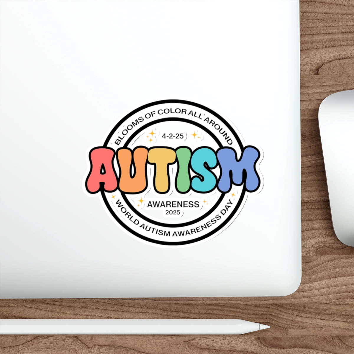 Autism Acceptance 2025 - Blooms of Color All Around Sticker