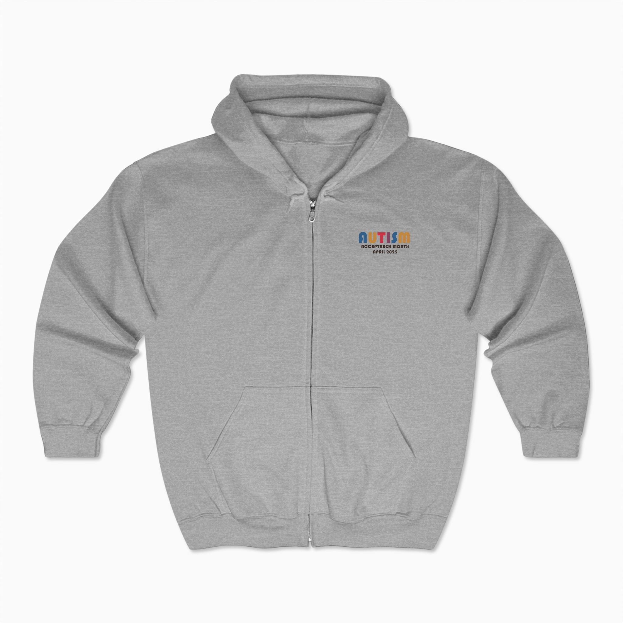 Autism Awareness 2025 - Tree of Acceptance Zip Up Hoodie