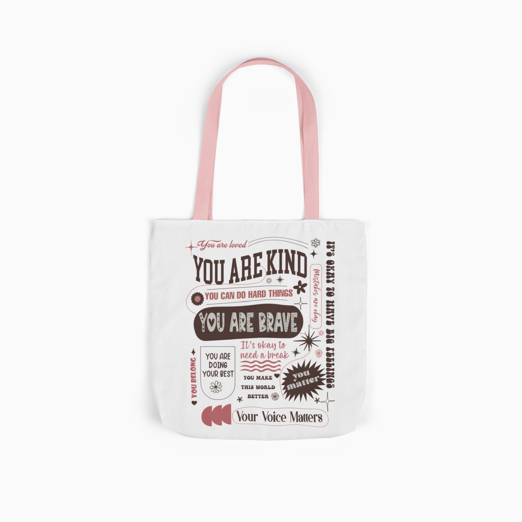 Autism Accessories - Affirmations Canvas Tote Bag - Daily Bloom