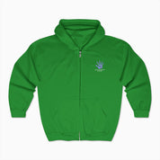 Autism Awareness 2025 - Affirmations Handprints Zip Up Hoodie