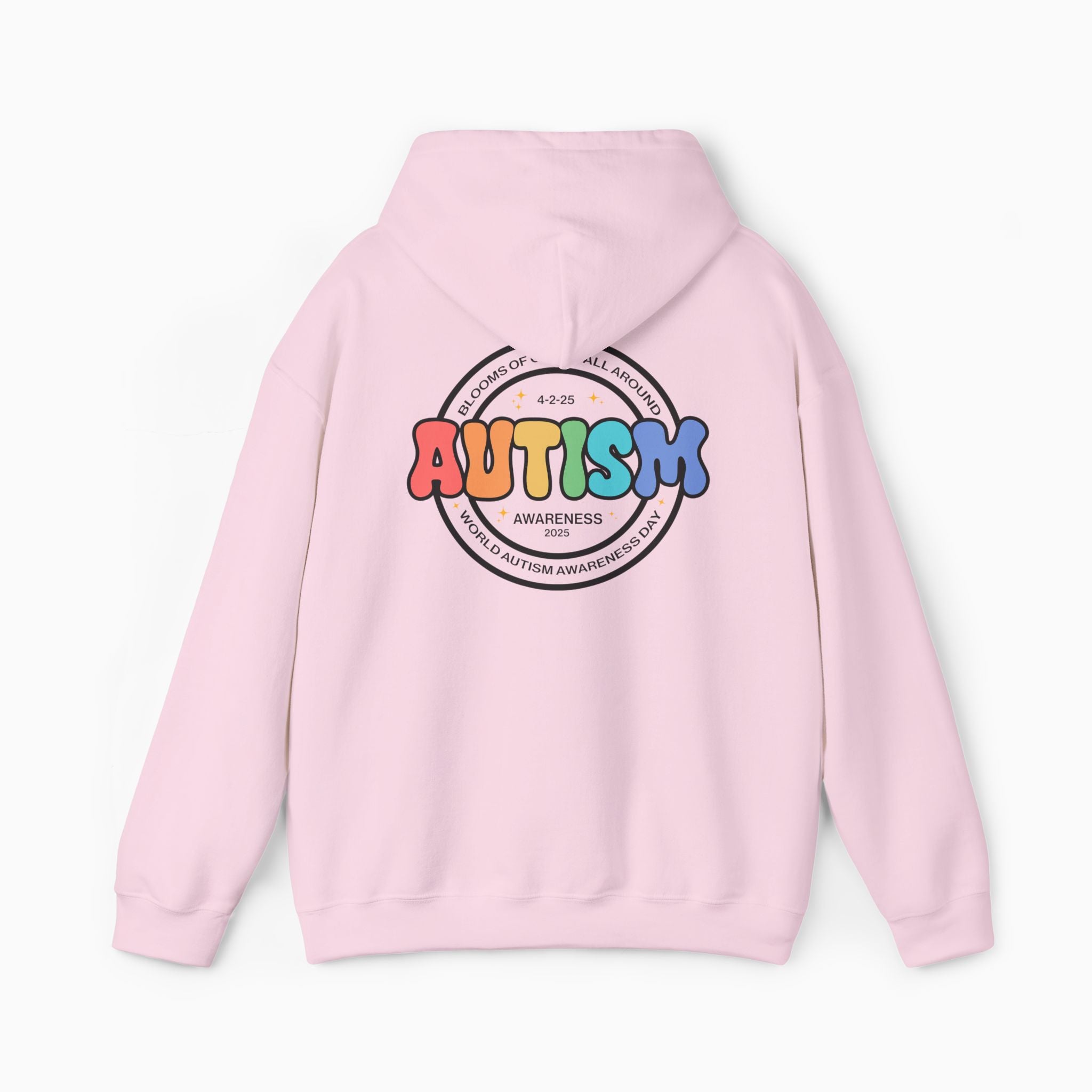 Autism Awareness 2025 - Blooms of Color All Around Hoodie