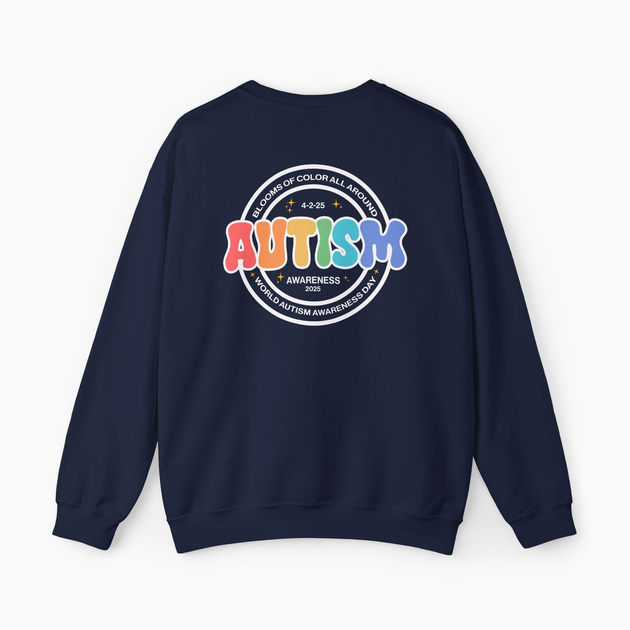 Autism Awareness 2025 - Blooms of Color All Around Sweatshirt