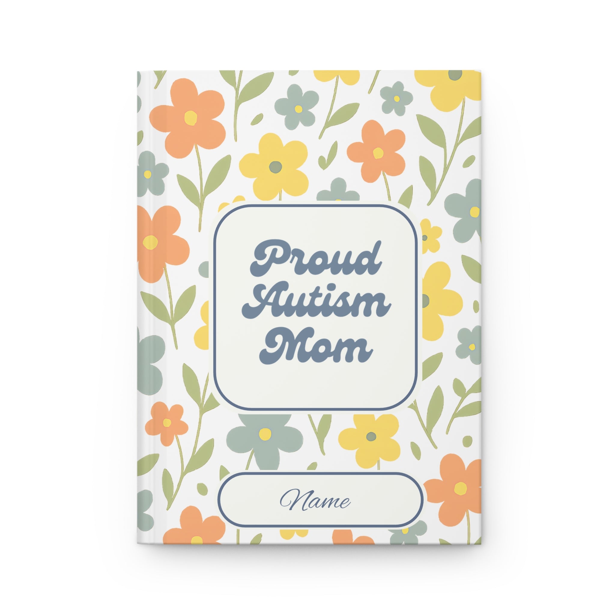 Mothers Day 2025 - Proud Autism Mom Personalized Hardcover Journal Notebook