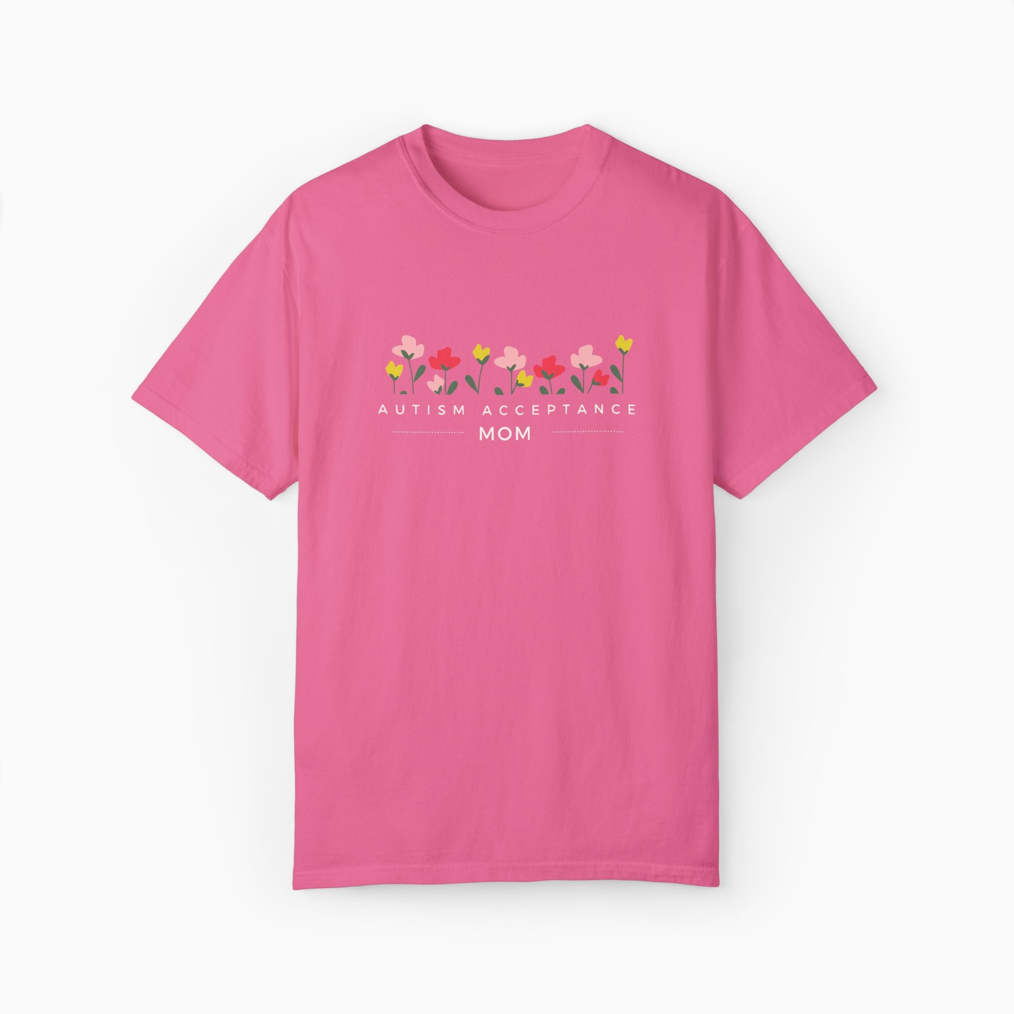 Autism Acceptance Mom Comfort Colors Tee