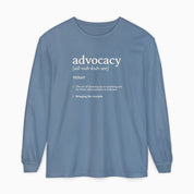 Advocacy Definition Comfort Colors Long Sleeve T-Shirt