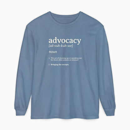 Advocacy Definition Comfort Colors Long Sleeve T-Shirt