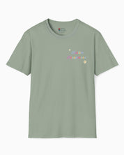 Advocate Support Empower Include Tee w/ Back Print-Sage-Neurodiversity, ADHD & Autism Awareness & Acceptance T-Shirt by Daily Bloom