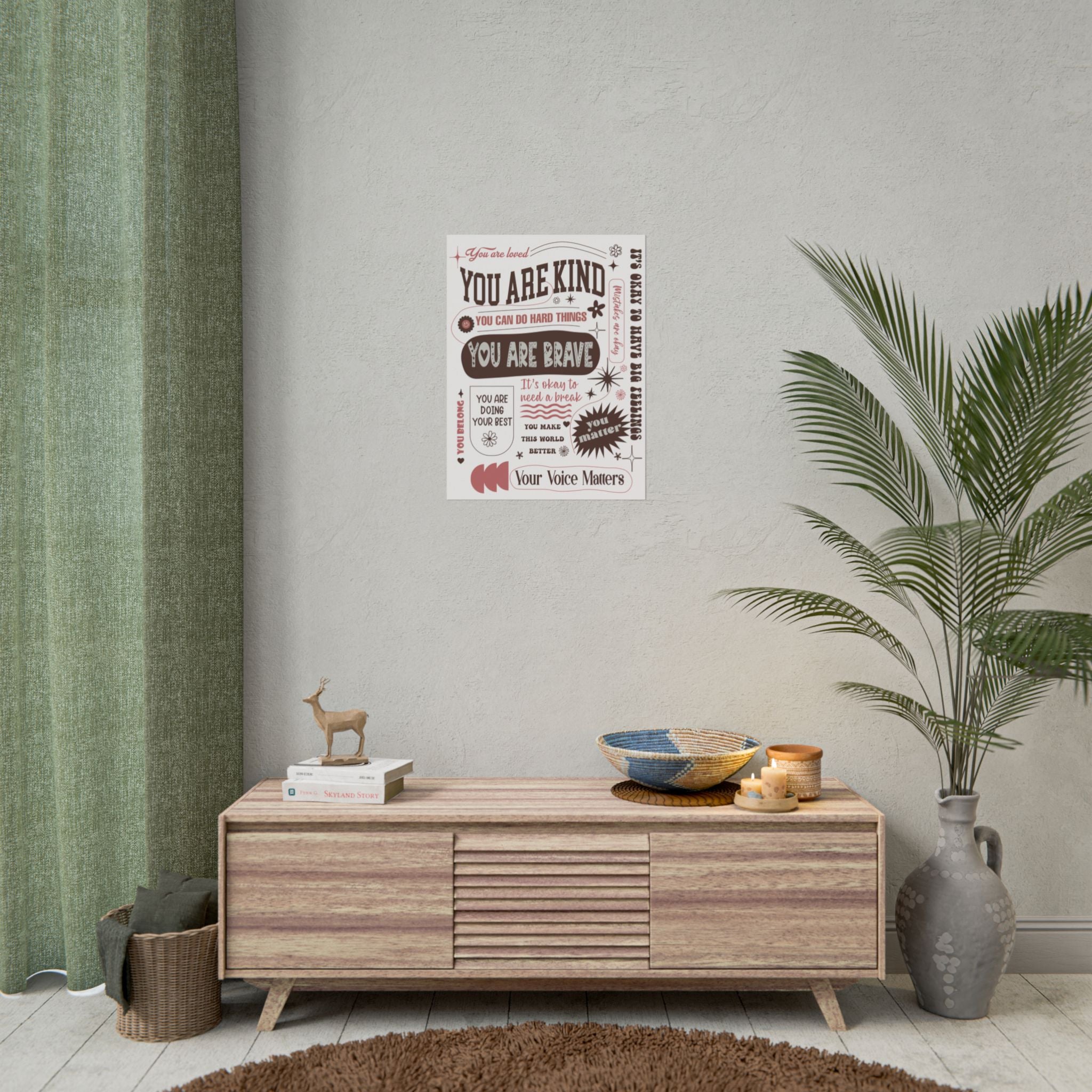 Affirmations Printed Wall Poster