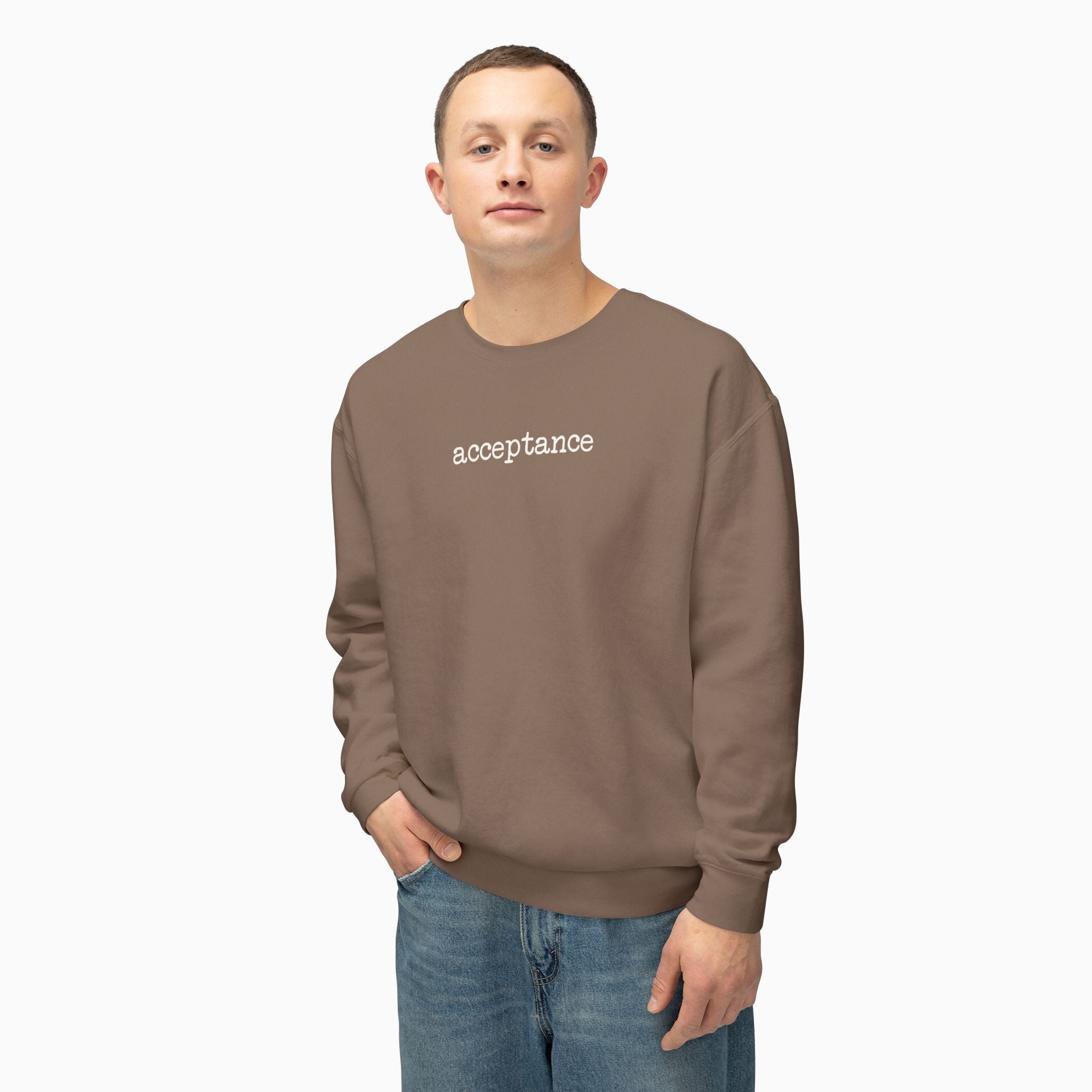 Acceptance Statement Comfort Colors Lightweight Sweatshirt