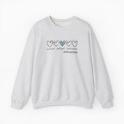 Accept Adapt Advocate Love Hearts Sweatshirt