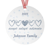 Accept Adapt Advocate Personalized Ornament