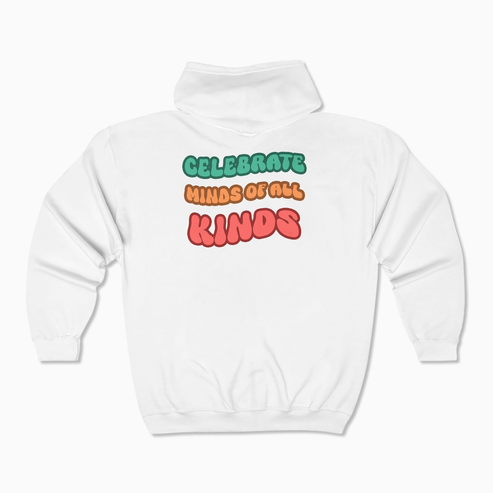 Autism Awareness 2025 - Celebrate Minds of All Kinds Zip Up Hoodie