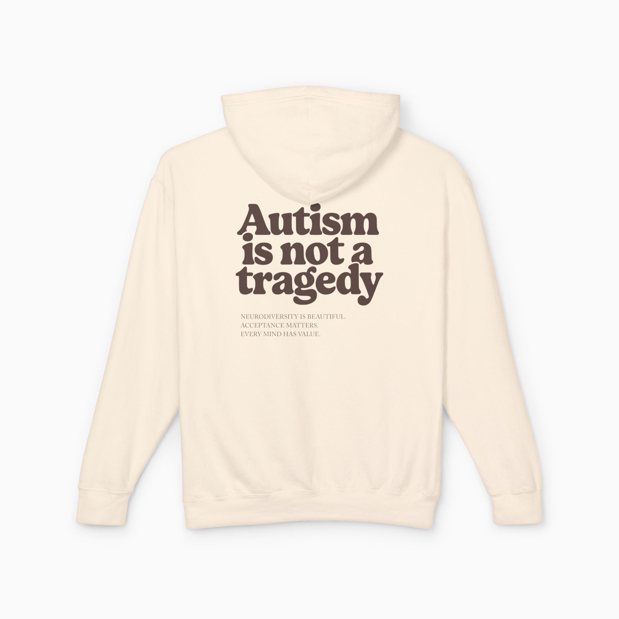 Autism is Not a Tragedy Comfort Colors Lightweight Hoodie