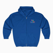 Autism Awareness 2025 - Infinity Acceptance Zip Up Hoodie