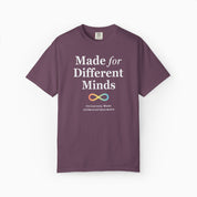 Autism T-Shirt - Made For Different Minds Comfort Colors T-Shirt - Daily Bloom