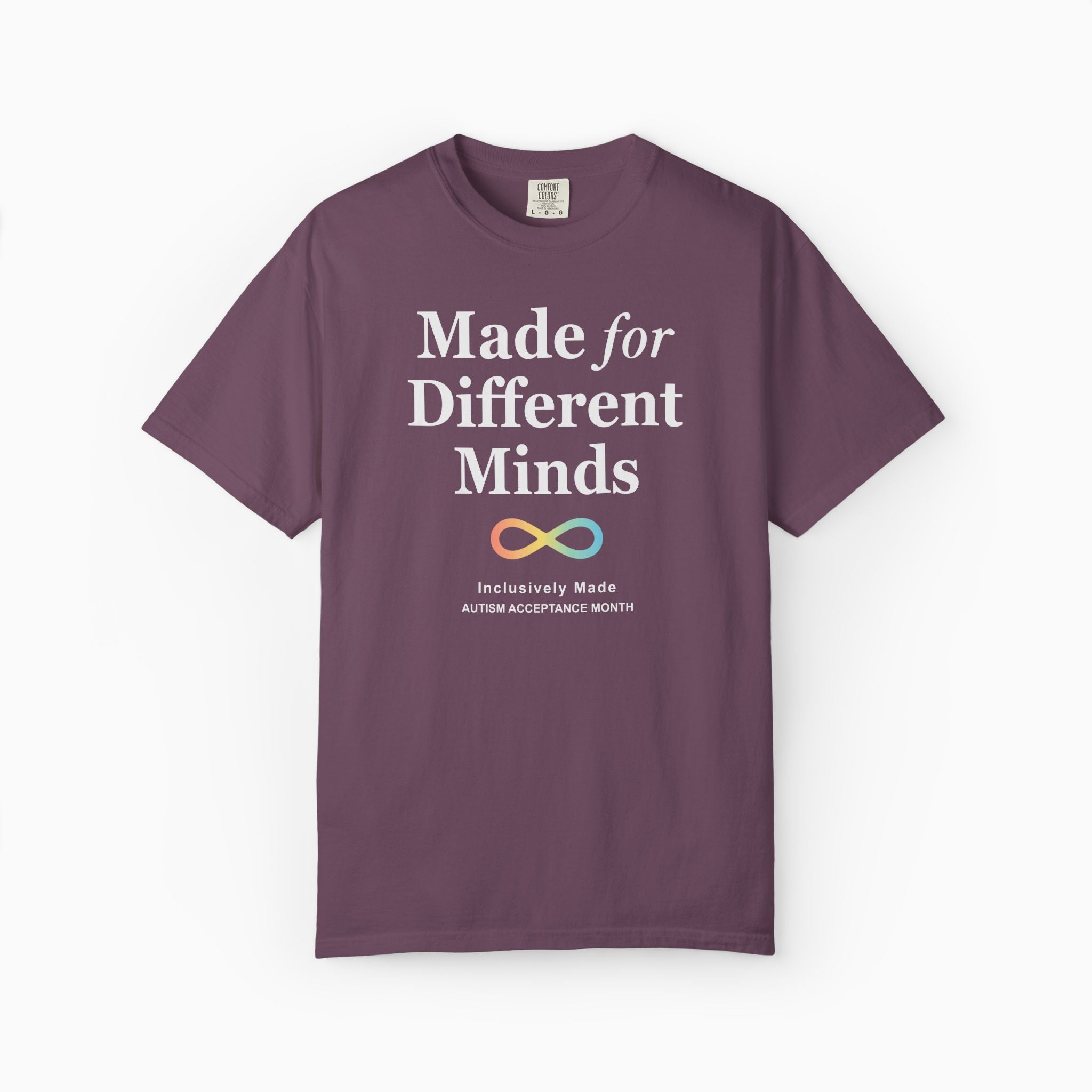 Autism T-Shirt - Made For Different Minds Comfort Colors T-Shirt - Daily Bloom