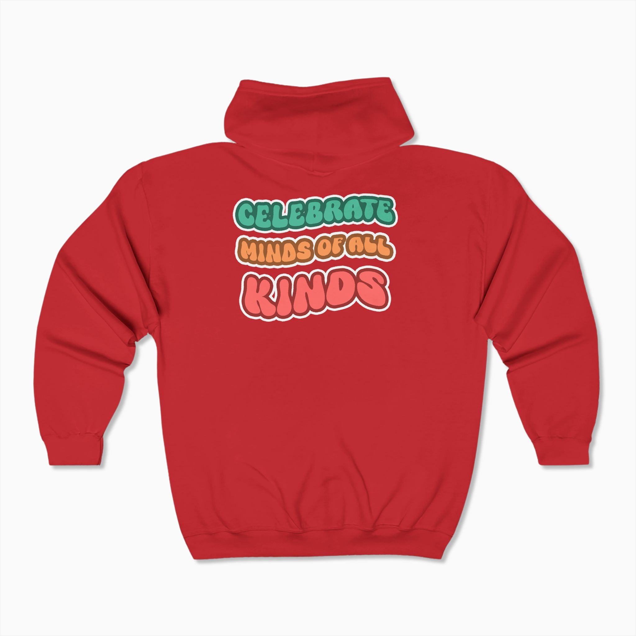 Autism Awareness 2025 - Celebrate Minds of All Kinds Zip Up Hoodie