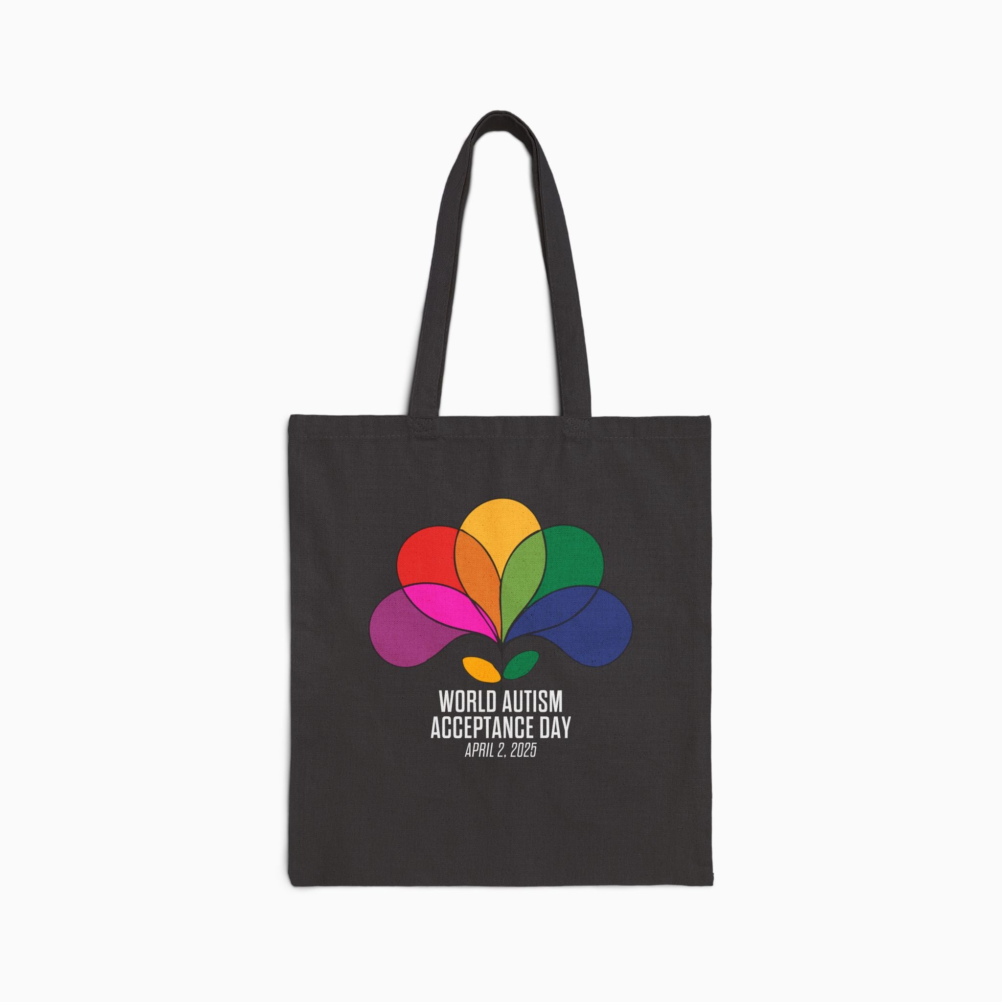 Autism Awareness 2025 - Spectrum in Bloom Canvas Tote Bag