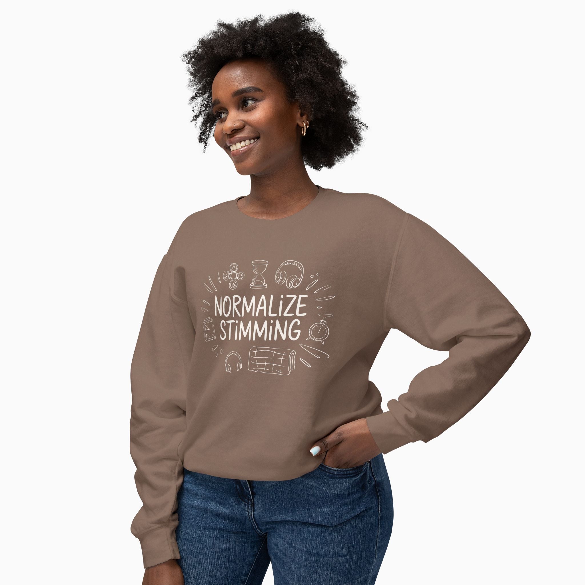Normalize Stimming Comfort Colors Lightweight Sweatshirt