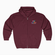 Autism Awareness 2025 - Infinity Acceptance Zip Up Hoodie