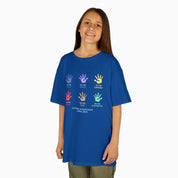 Autism Awareness 2025 - Affirmation Handprints Youth T-Shirt