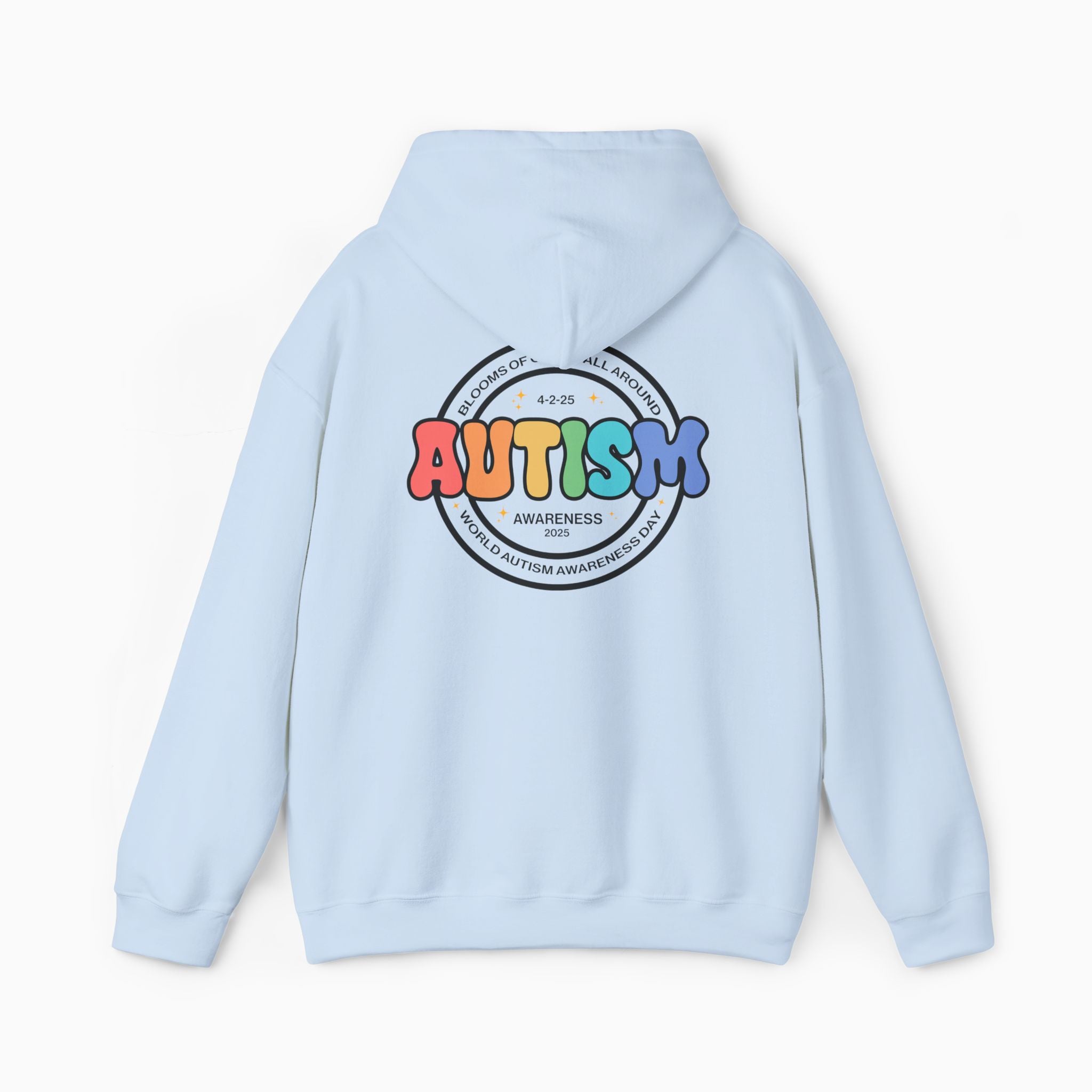 Autism Awareness 2025 - Blooms of Color All Around Hoodie