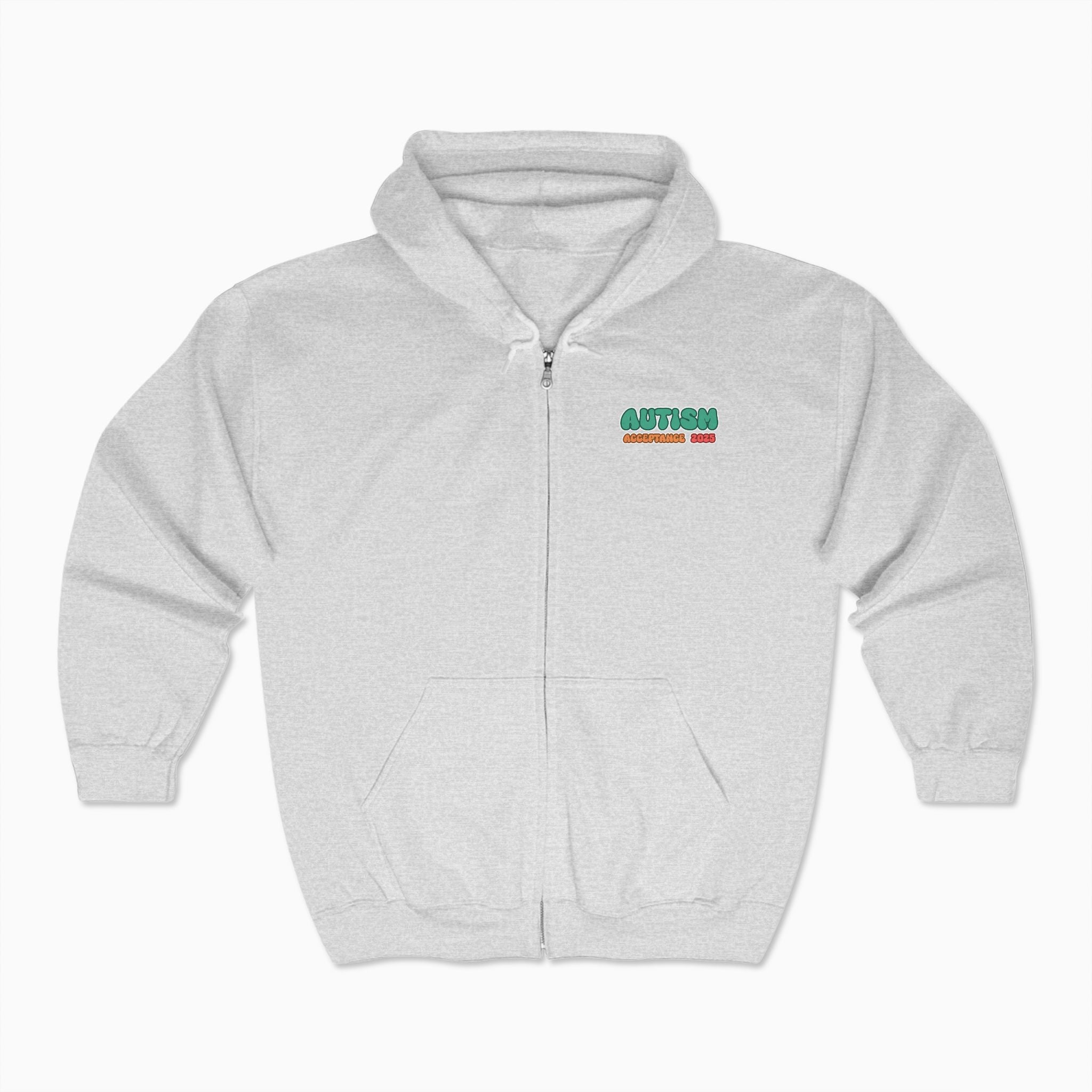 Autism Awareness 2025 - Celebrate Minds of All Kinds Zip Up Hoodie
