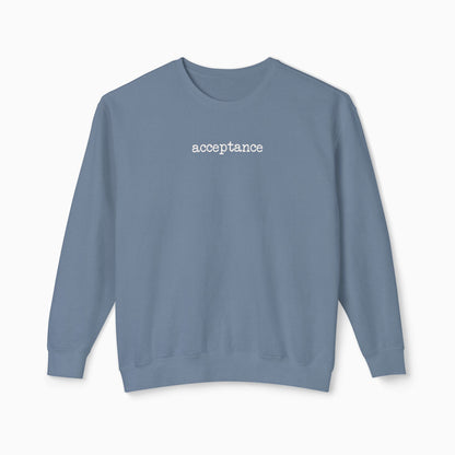 Acceptance Statement Comfort Colors Lightweight Sweatshirt