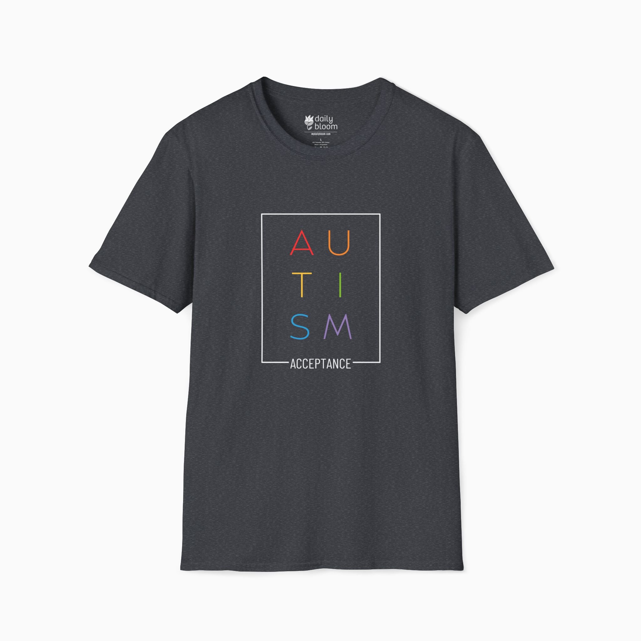 Autism Rainbow Acceptance Box Tee