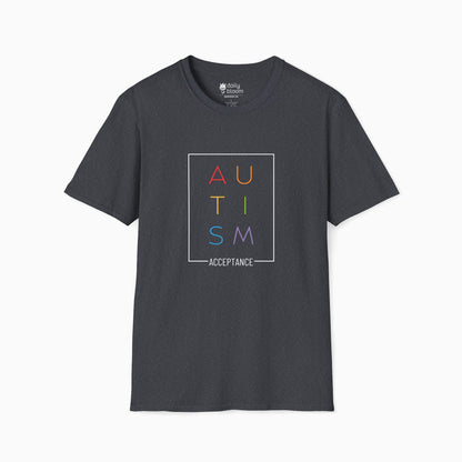 Autism Rainbow Acceptance Box Tee