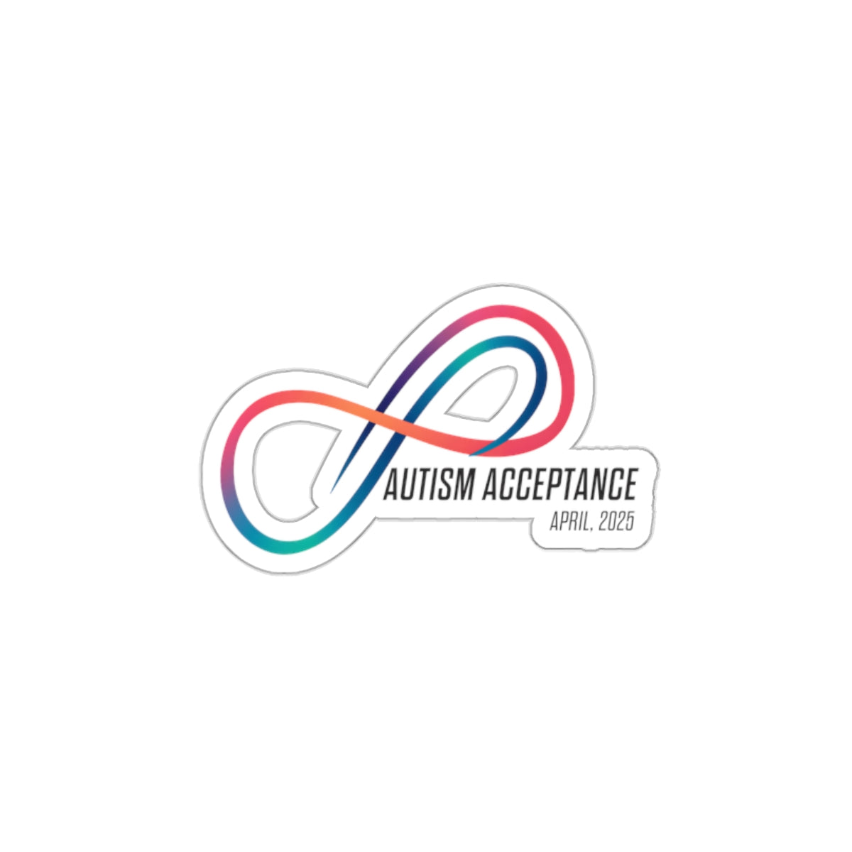 Autism Acceptance 2025 - Loop of Acceptance Sticker