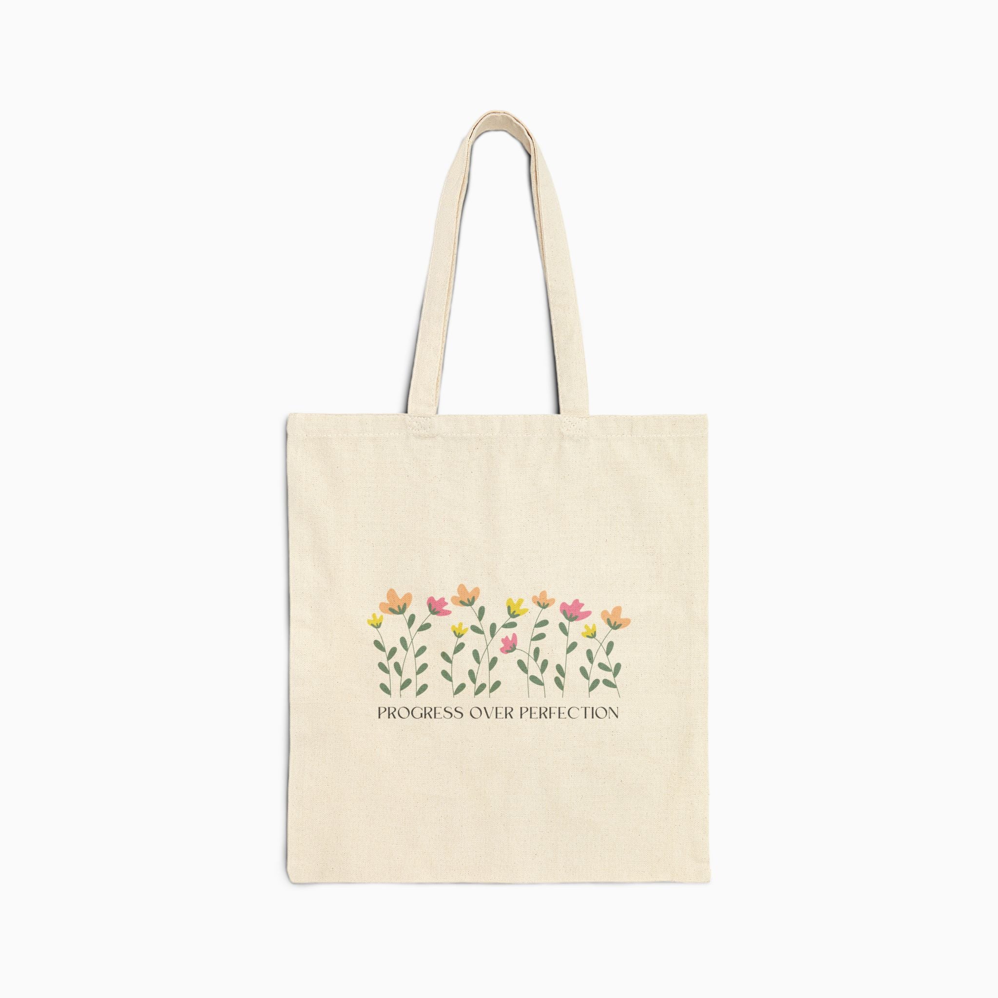 Progress over Perfection Tote Bag