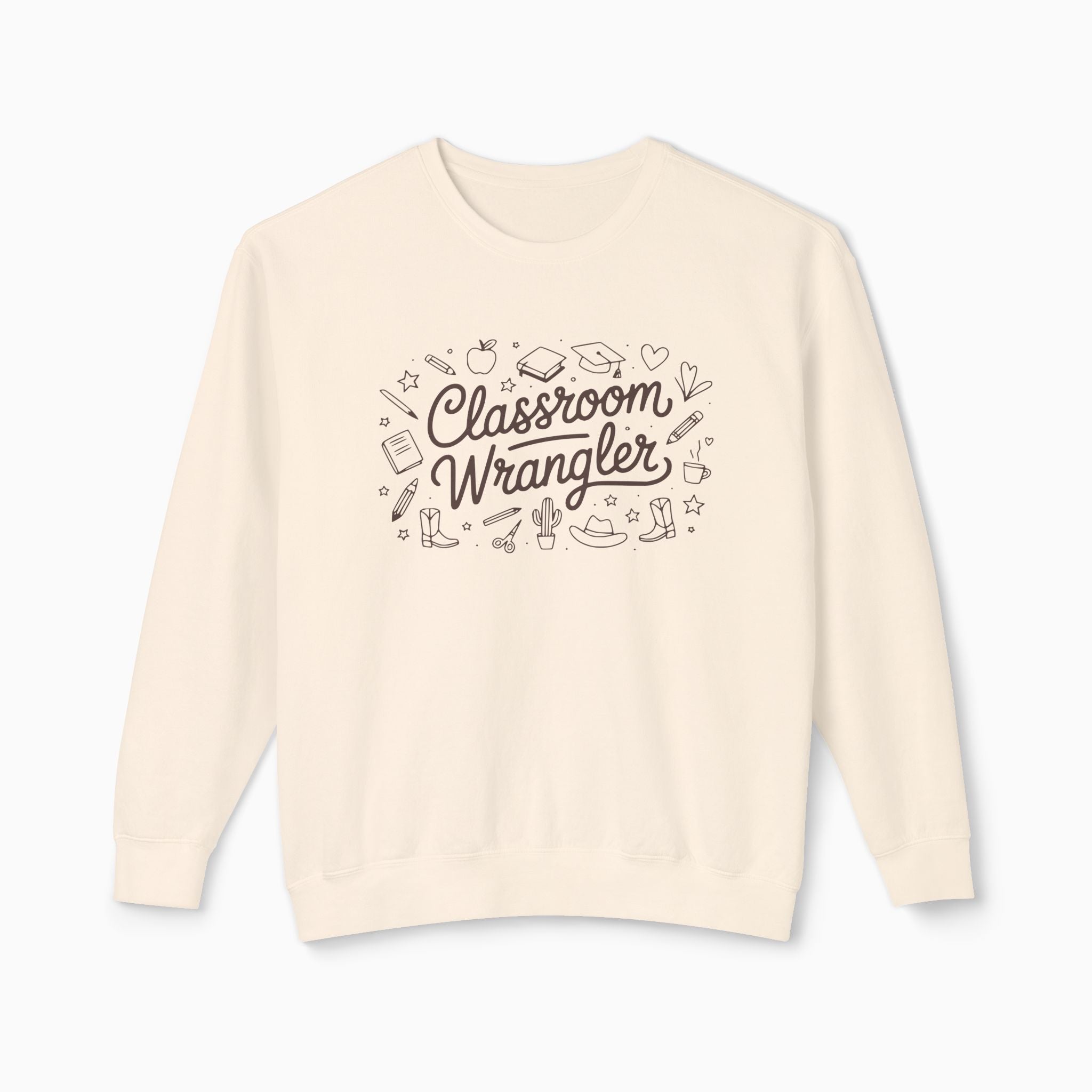 Classroom Wrangler Comfort Colors Lightweight Sweatshirt