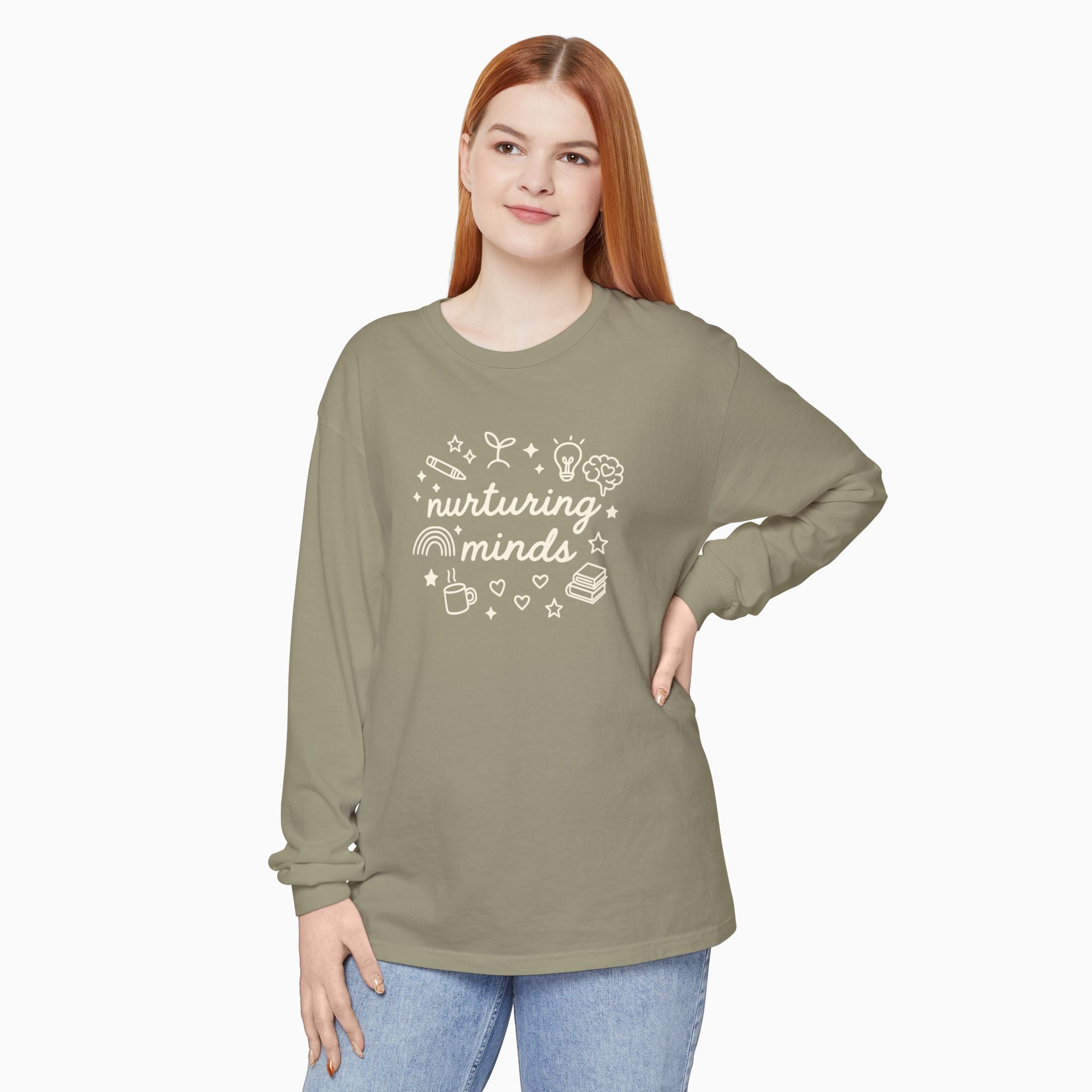 Nurturing Minds Comfort Colors Long Sleeve T-Shirt