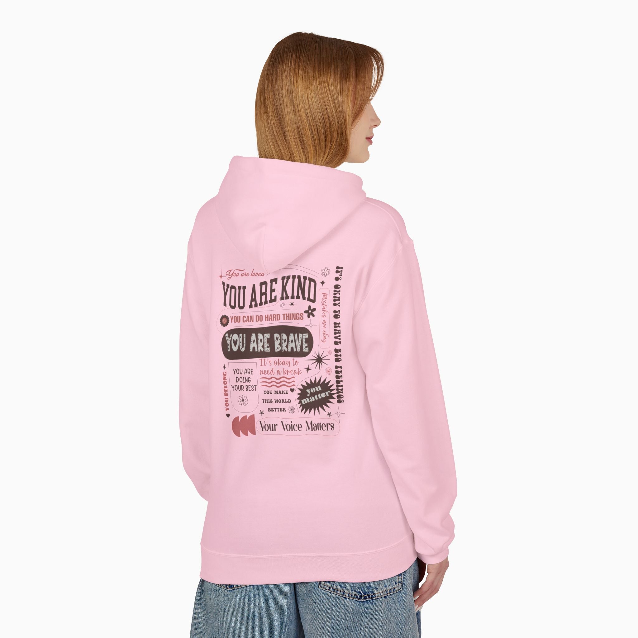 Together We Bloom Tag Free Hoodie