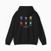 Autism Awareness 2025 - Affirmation Handprints Hoodie