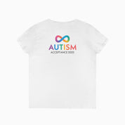 Autism Awareness 2025 - Infinity Acceptance Ladies V-Neck T-Shirt