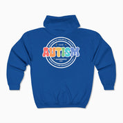 Autism Awareness 2025 - Blooms of Color All Around Zip Up Hoodie