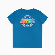 Autism Awareness 2025 - Blooms of Color All Around Ladies V-Neck T-Shirt