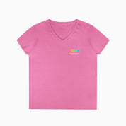 Autism Awareness 2025 - Blooms of Color All Around Ladies V-Neck T-Shirt