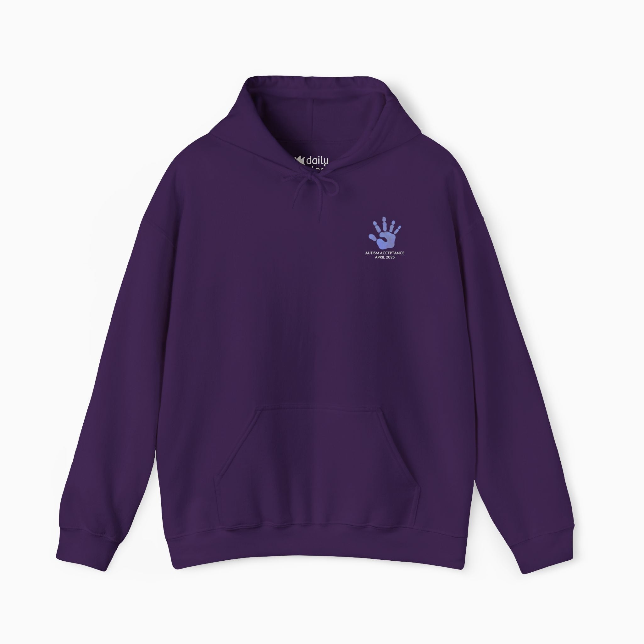 Autism Awareness 2025 - Affirmation Handprints Hoodie